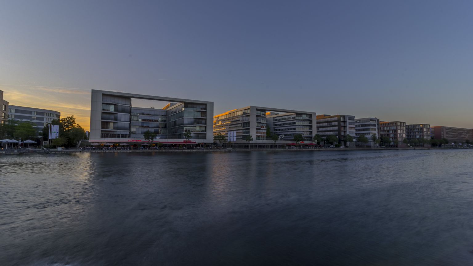 Hintergrundbilder Dammerung Duisburger Innenhafen Hdr
