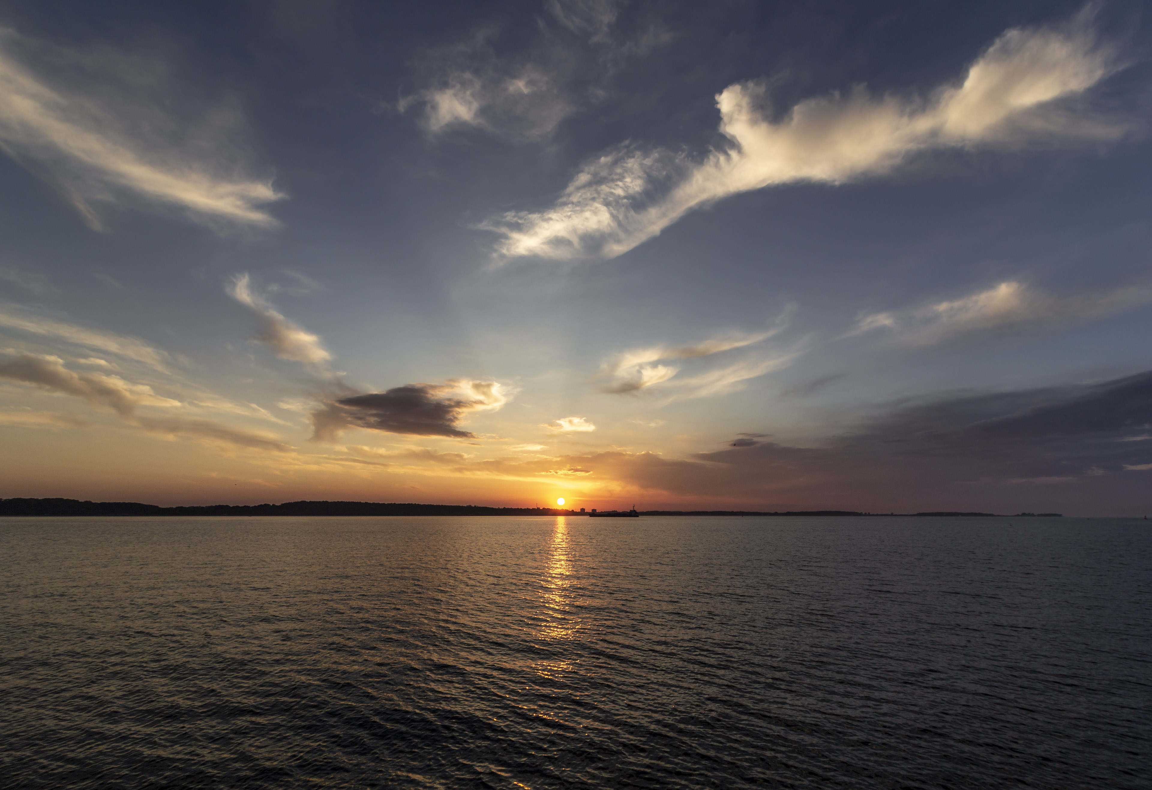 Hintergrundbilder | Kieler Förde Sonnenuntergang