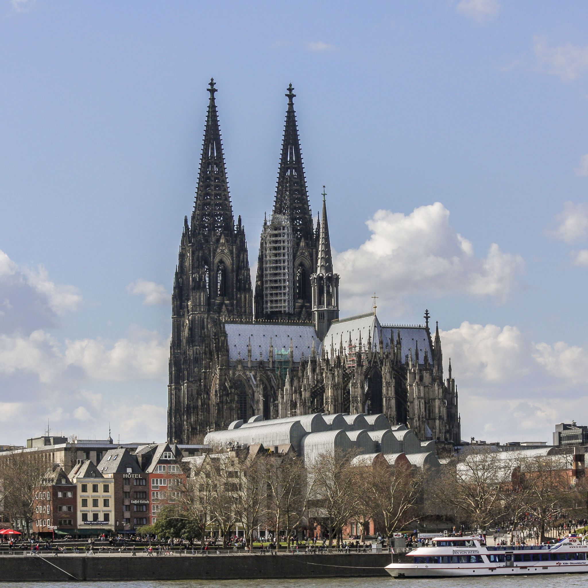 Hintergrundbilder Kolner Dom Vom Rhein