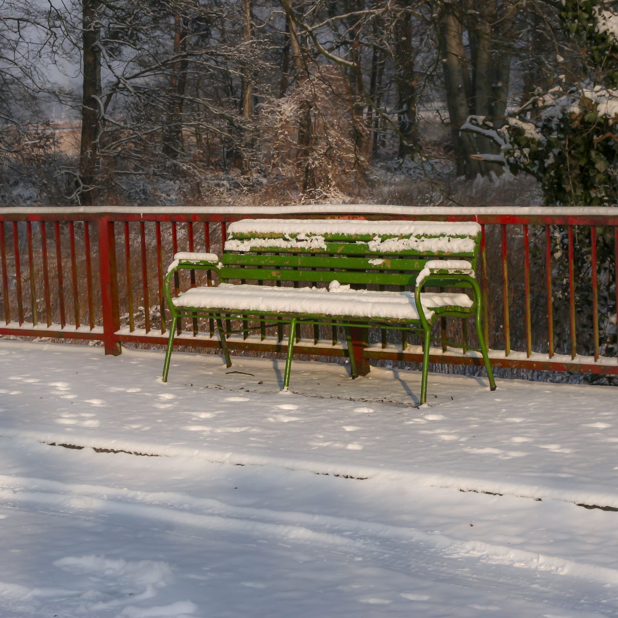 Hintergrundbilder Grune Bank Mit Schnee